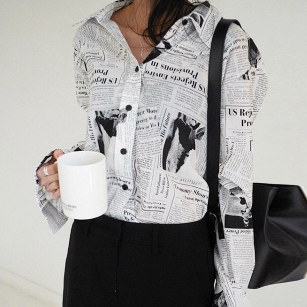 NWT Woman’s print  blouse